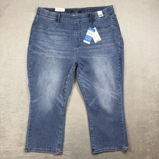 Judy Blue Jeans Womens 20W Blue Sorbtek High Waist Skinny Fit Capri NWT