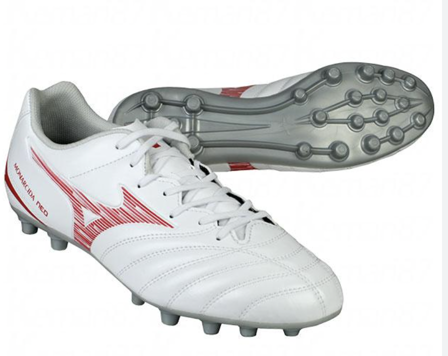 Mizuno Monarcida NEO3 SW Soccer Cleats P1GA2424 Wide White/Red US7