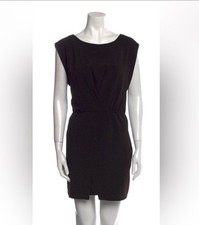 Halston Heritage Classic Timeless Sophisticated Versatile Minimalist Black Dress