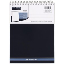 Spiral Notebook, College Ruled Paper, 8-1/2" x 11", 70 Sheets, Top Bound, Nav...