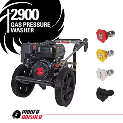 #ad 2900 PSI 2.4 GPM Gas Pressure Washer Maintenance Free Pump Reliable Residentia $304.11
