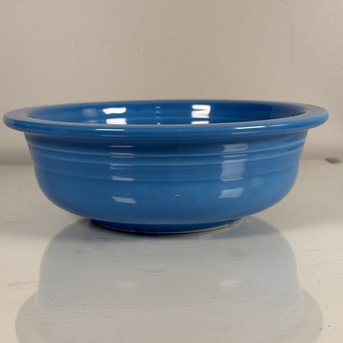 Fiesta Ware Servierschüssel Lapisblau klassischer Rand 8 1/4 Zoll groß 40 Oz HLC