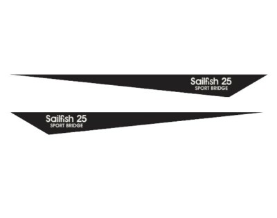 2 Grady White Sailfish 25 Sport Bridge Decals Sticker Emblem Boat Fishing Ski