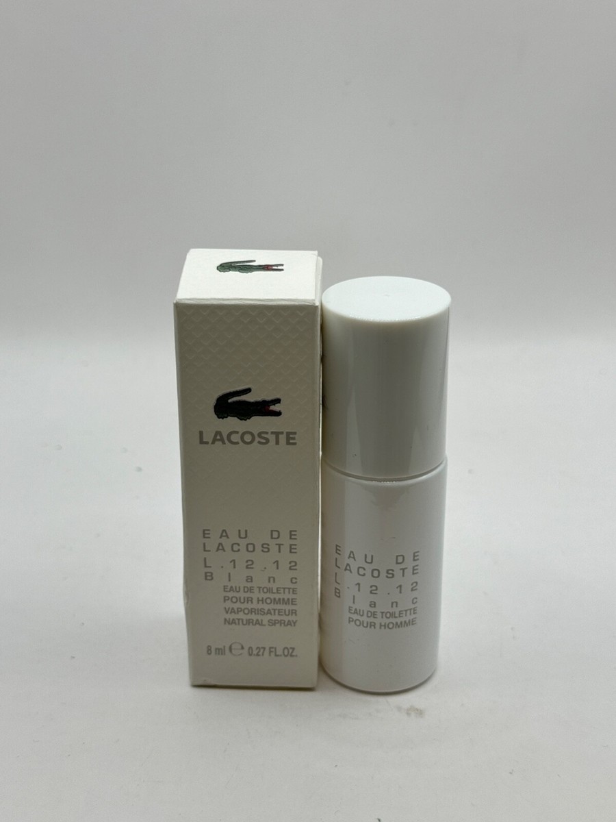 Eau De Lacoste L.12.12 Blanc Pour Homme 0.27oz. / 8ml Spray
