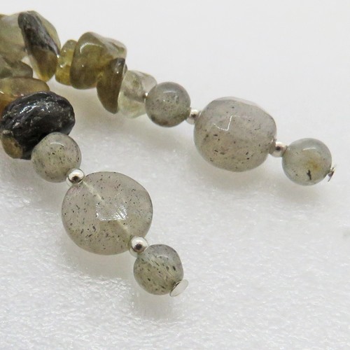 Juego de joyas de plata de ley de labradorita y piedra lunar de SoniaMcD - Imagen 7 de 23