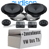 Audison Lautsprecher FüR VW Bus T5 Front TüR 16Cm Boxen Auto KFZ PKW Einbauset
