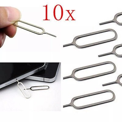 10er Pack SIM Karte Auswerfer Werkzeug Pin für iPhone - Sim Tray Removal Tool Set