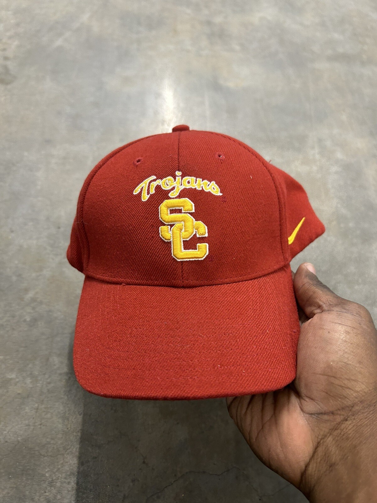 MERRELL Cappello Nike USC Trojan taglia unica adulto Swoosh calcio NCAA papà cap SC squadra