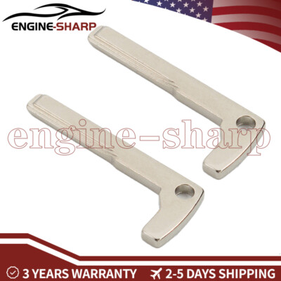 2 Smart Remote Emergency Key Uncut Blade Blank Replacement fit Mercedes Benz