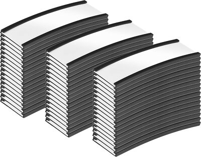 Pack of 50 - C Channel Magnetic Label Holders with Paper Inserts and Black 