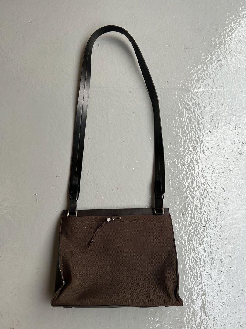 PRADA archive 1999AW Black Brown Leather Shoulder bag Used PRADA archive 1999AW Black Brown Leather Shoulder bag Used