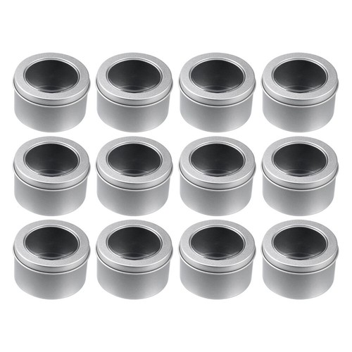 Kit 3.5oz Empty Jars With Lids Tins Box Candle Making Cans Travel 1/6/12 Pack - Picture 11 of 12