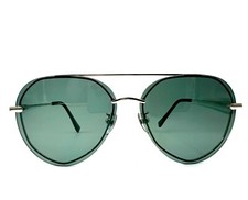 NEW DIFF Lenox Sunglasses Black lens Silver frame GD BL 122p polarized