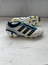 Adidas Predator Adipower FG White Leather Football Boots Cleats Soccer US11 1/2