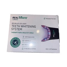 Primal Life Organics Real White Teeth Whitening System Red Blue LED Light