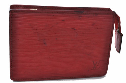 Authentic Louis Vuitton Epi Trousse Posh Toilette 15 Pouch Red LV D7667 |  eBay