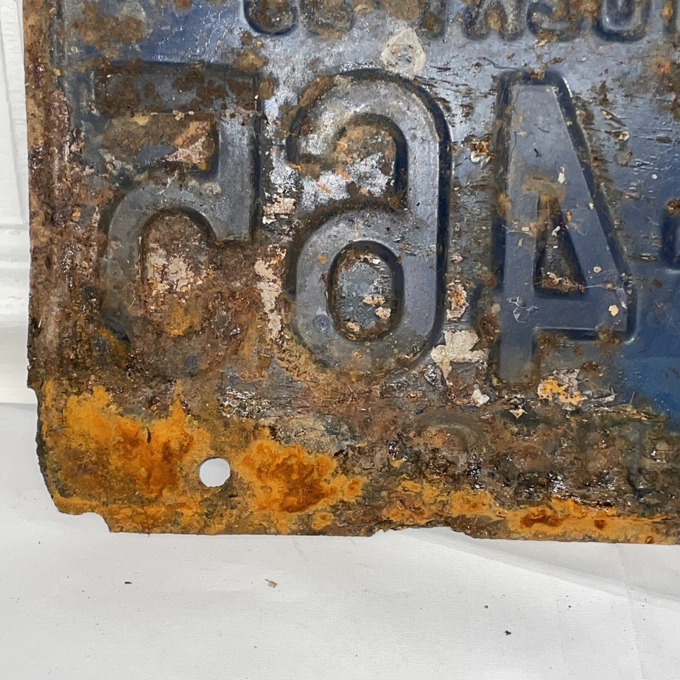 1955 KENTUCKY JEFFERSON COUNTY LICENSE PLATE TOUR KENTUCKY 55 PLATE