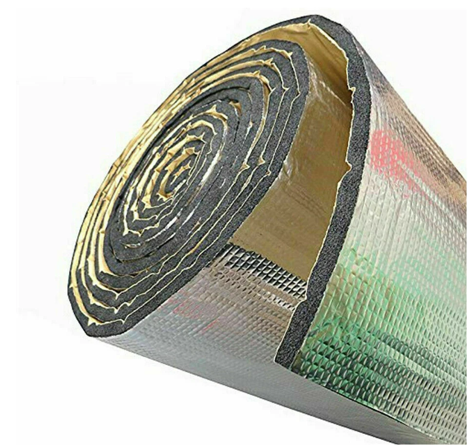 Almohadilla aislante protectora térmica capó motor alfombrilla amortiguador de sonido piso coche de 7 mm 39""X55"" Foto 4 de 4