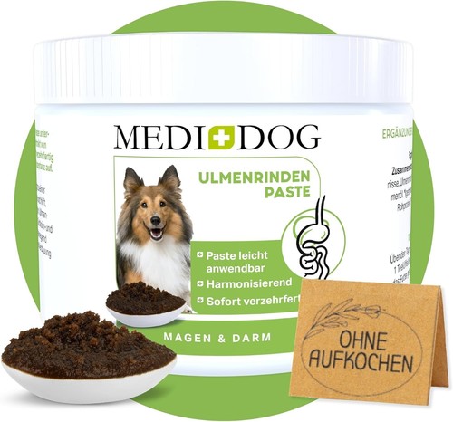 MEDIDOG 500G Premium Ulmenrinden Paste Für Hunde Sofort Verzehrfertig Ohne Zusat