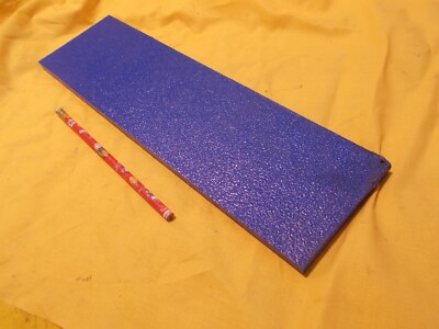 BLUE HDPE BAR polyethylene sheet machinable plastic stock 3/8'' x 4'' x 14-1/2''