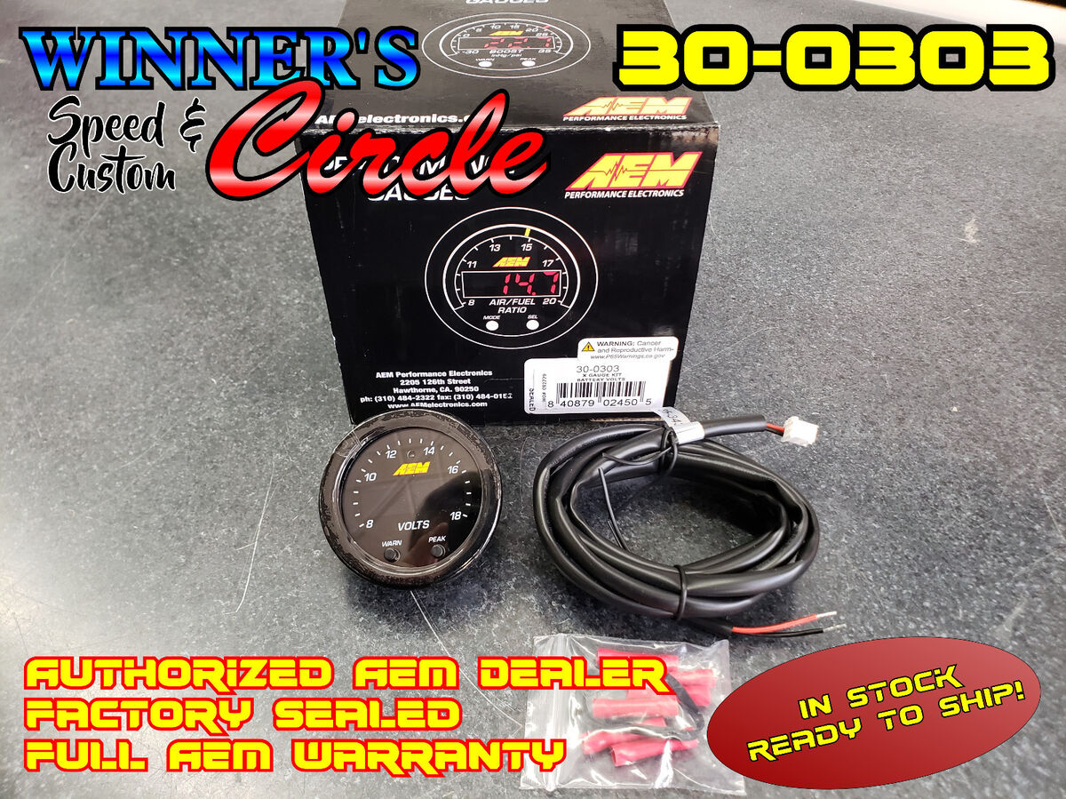 AEM X-Series Volt Gauge 8-18 Volt 30-0303 AEM X-Series Volt Gauge 8-18 Volt 30-0303