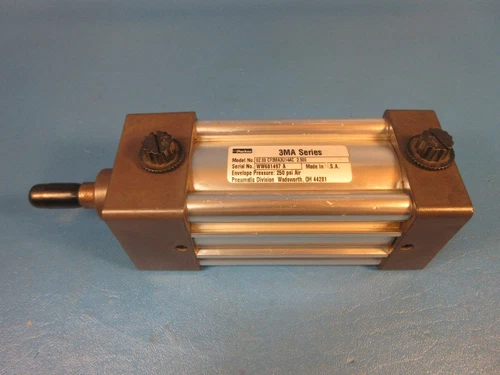 Parker Cylinder 3F3MA3U14AC, 3MA Series, 2" Bore, 2-1/2" Stroke, 250 PSI Air