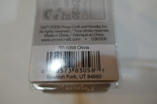 Olivia Alphabet Cuttlebug Die Set 37-1058 New in Package Cricut - Picture 4 of 4
