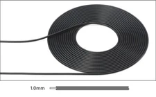 Tamiya Detail-Up Parts Series CABLE (1.0mm OUTER DIAMETER / BLACK) 12678