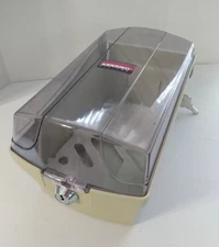 3.5" Floppy Disk Tray VTG Kensiko Case Holder 50 Diskettes w/2 keys 1 divider