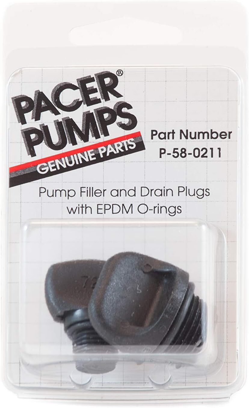 Pacer Pumps 58-0211 Water Pump Drain Fill Plug Kit with Filler