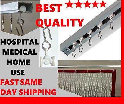 Hospital Cubicle Curtain Track Hooks With Wheel Rollers Best Quality 1 Each Usa 5060348908579 Hospital Cubicle Curtain Track Hooks, Hospital Curtain Track For Home Use