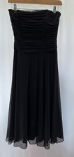Autograph M&S Black Knee Length Off Shoulder Dress Size 8