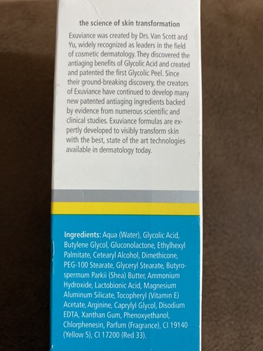 Exuviance Retexturing Treatment 10% Glycolic Acid PHS Formula Hand and Body 6oz - Picture 3 of 4