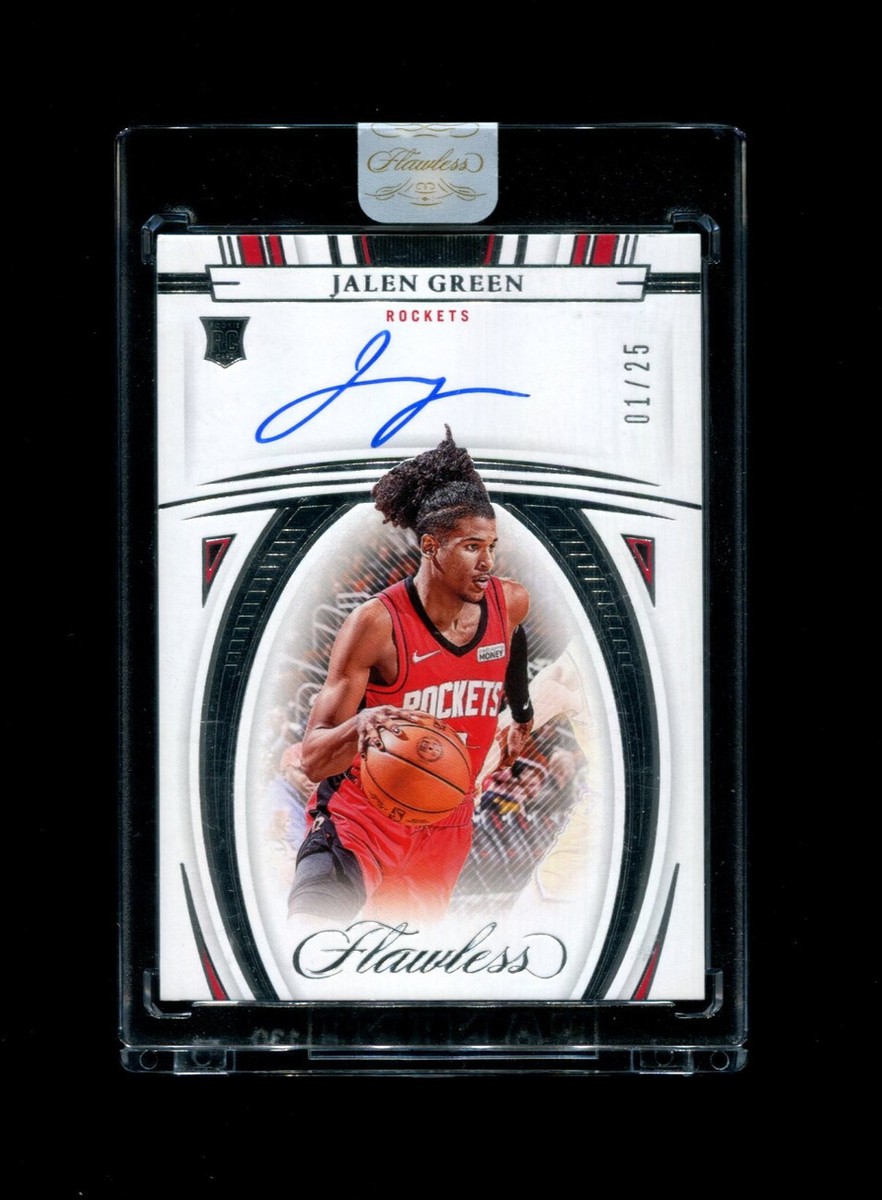 NBAカード JALEN GREEN AUTO 2021 JALEN GREEN FLAWLESS /25 ROOKIE AUTO ROCKETS *3338 | eBay