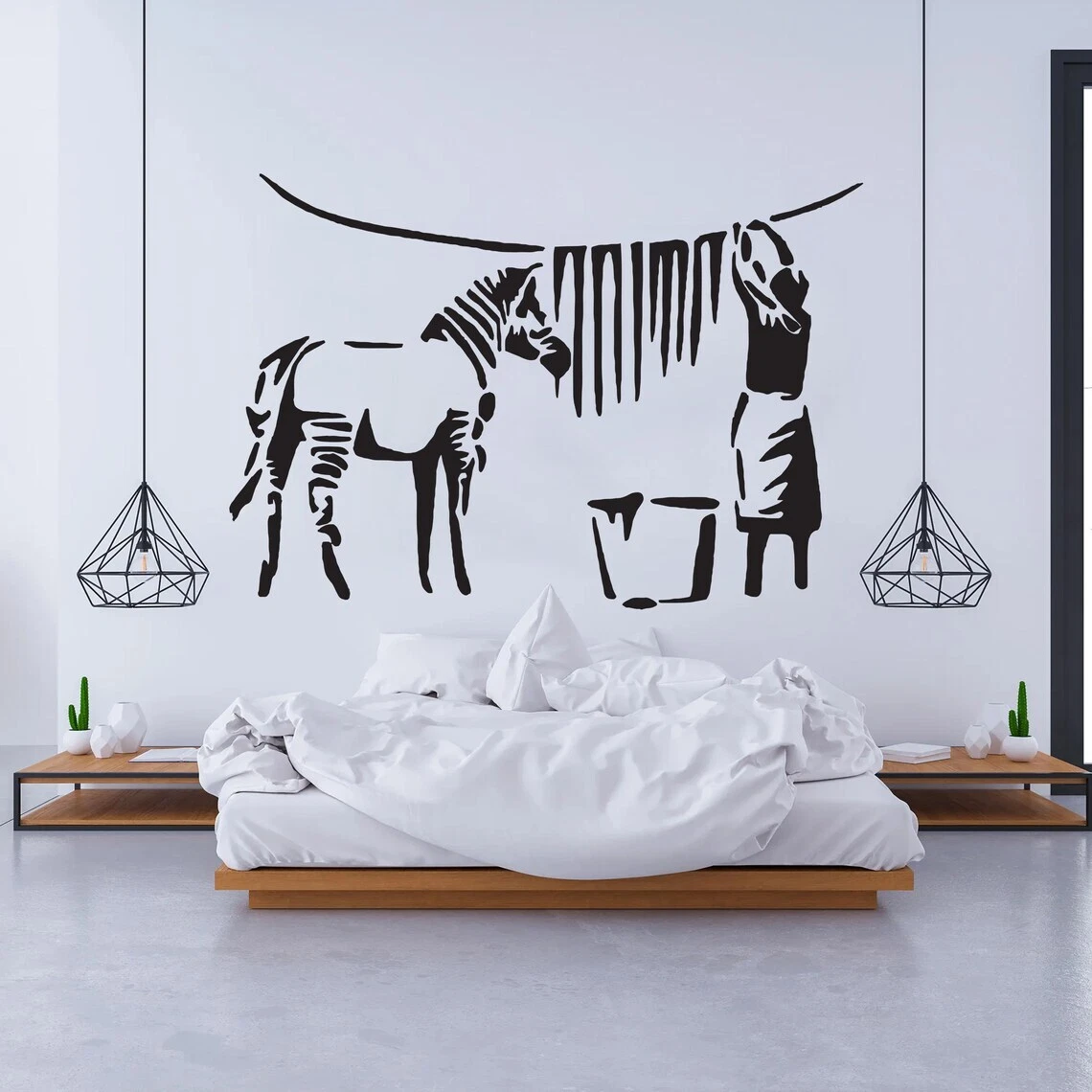 Zebra wall decal sale