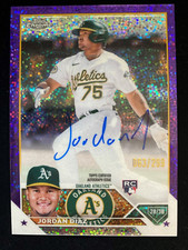 2023 Topps Chrome JORDAN DIAZ RA-JDI PURPLE SPECKLE REFRACTOR #/299 Athletics RC