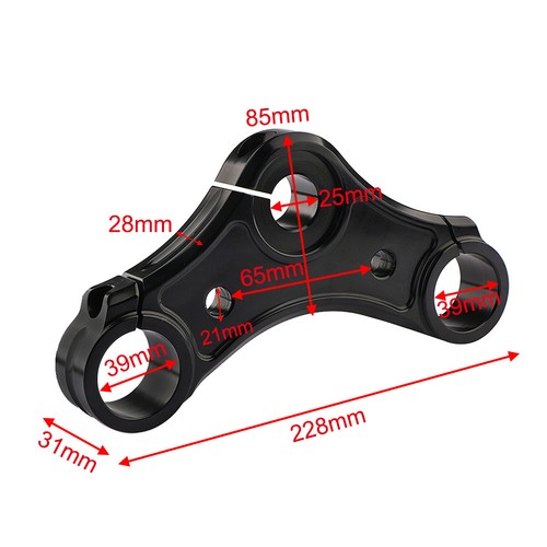 39MM Motorcycle Fork Triple Tree Top Clamp For Harley XL1200X Sportster - Picture 3 of 6