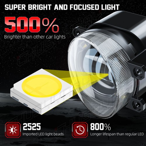 Pair Fog Lights For Toyota Venza 2009-2015 Front Driving Lamps Assembly - Foto 5 di 12