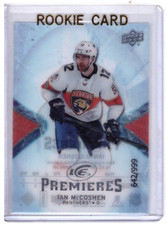 Ian McCoshen 2017-18 Upper Deck Ice Premieres Rookie Card #134 /999