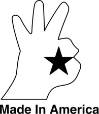Made in America Symbol 1 Color Window Wall Vinyl Decal Sticker