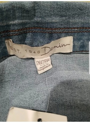 Est. 1946 Denim Stretch Short Sleeve Jacket Button Front Pockets Nwt Size 26/28 - Picture 8 of 16