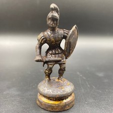 Well preserved ancient Roman bronze warrior figure