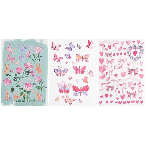 Rico Design Bastelpapier-Block "La Vie En Rose" 23 Blatt 21x29.5cm Scrapbooking - Bild 3 von 10