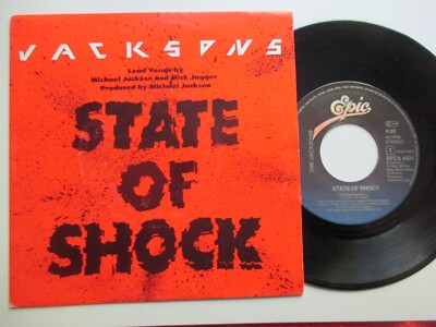 S  The Jacksons + Mick Jagger - State of Shock (1984)  HOLLAND 7'' 