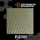 Carbon Fiber/Yellow Aramid Fabric Dogbone (I/H) Weave 3k 5.96oz/202gsm-Sample