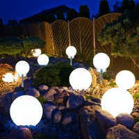 AußEnlampe Kugellampe Solarlampe Led Gartenleuchte Erdspieß Balkonlampe 10Er Set