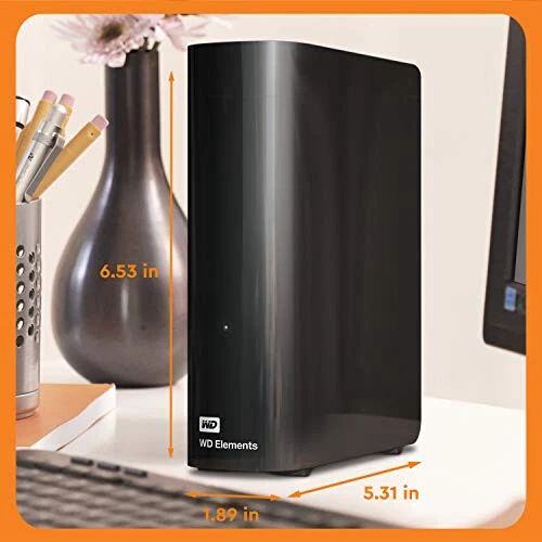 Western Digital 4TB Elements Desktop External Hard Drive, USB 3.0 for plug- - Image 2 of 4