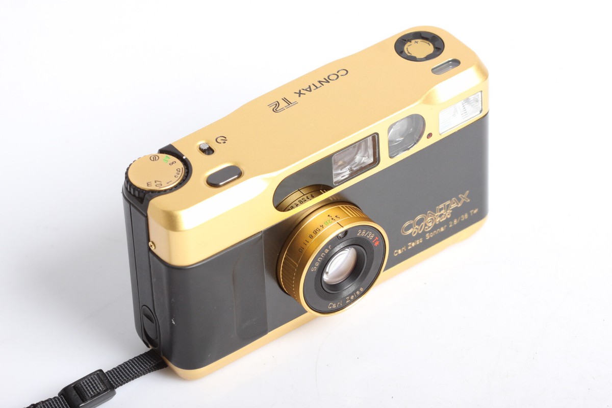 CONTAX コンタックス T2 Zeiss Sonnar 28/3.8 Contax T2 Film Camera Carl Zeiss Sonnar 28/38mm Japan Used