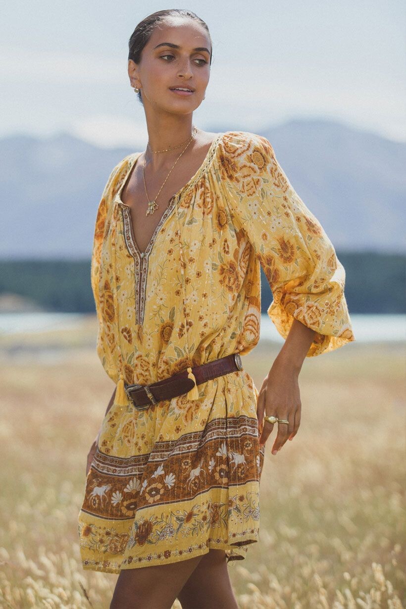 spell cleo tunic dress