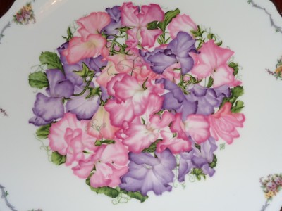 Royal Albert Sammelteller SWEET PEAS - THE QUEEN MOTHER FAVORITE FLOWERS